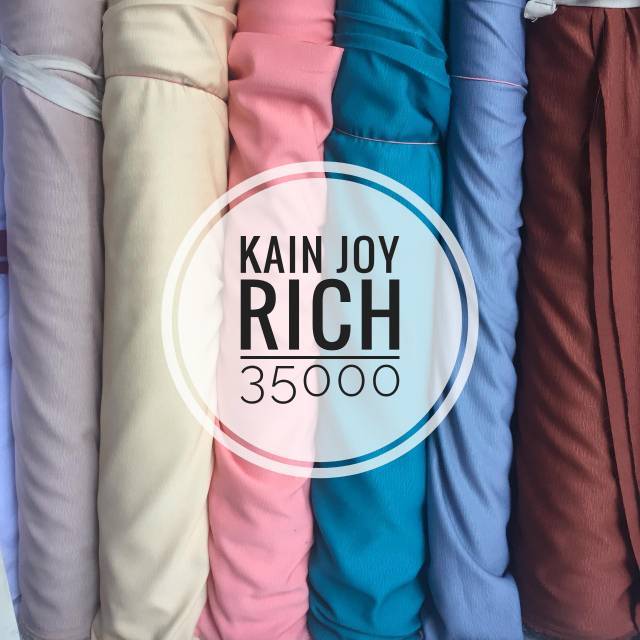 KAIN JOY RICH KAIN POLOS KAIN GAMIS KAIN DRESS