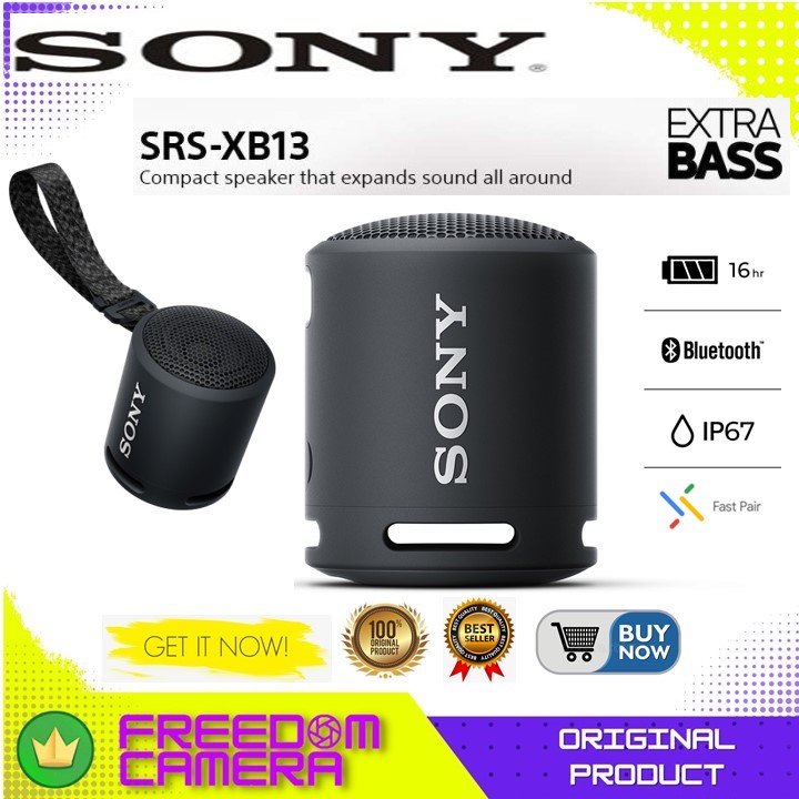 Sony SRS-XB13 Wireless Speaker Black