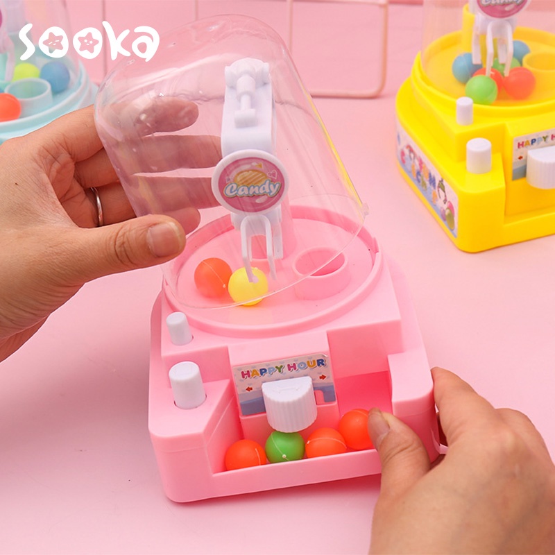 SOOKA Mini Claw Candy Crane Ball Mesin Capit Bola  Mainan Edukasi Mesin Capit Mini Untuk Anak Laki-Laki / Perempuan SK-GDA1081