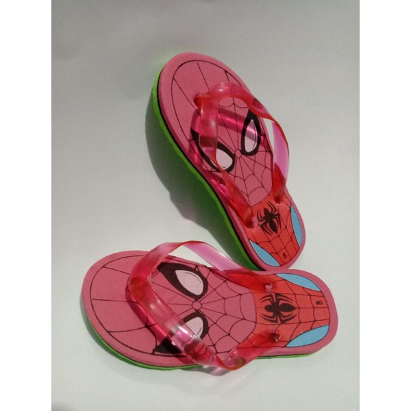 sandal jepit anak _ spidermen _ laba &quot;  ukuran 7,5 / 8 / 8,5