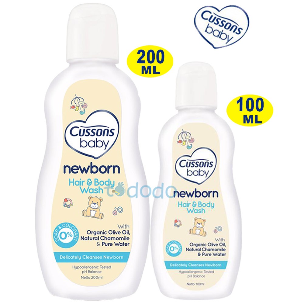 Cussons Baby Newborn Hair &amp; Body Wash - Sabun dan Shampoo Bayi