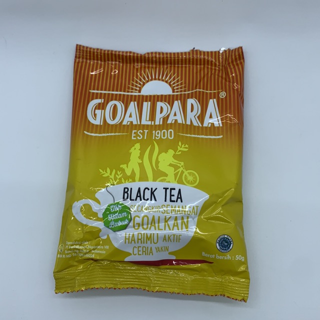 GoalPara Black Tea Teh Hitam BUBUK 50gr ECER PER PCS