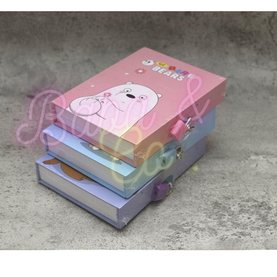 

Trend - BUKU DIARI GEMBOK WBB BUKU NOTES WE BARE BEARS BUKU CATATAN HARIAN LUCU HADIAH ANAK ATK MURAH 시