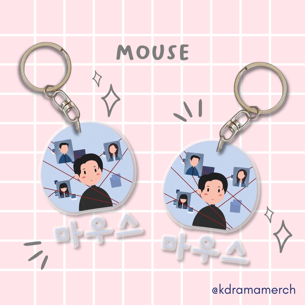 MOUSE KEYCHAIN DRAMA KOREA / DRAKOR / DRAMA KOREA FANKIT / KEYCHAIN AKRILIK / KEYCHAIN ACRYLIC
