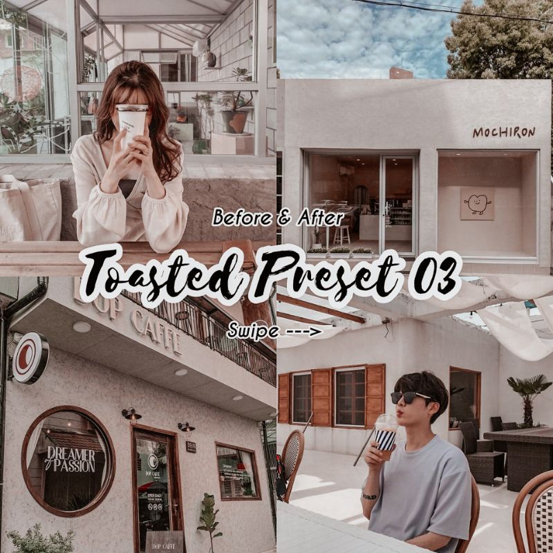 5 PRESET LIGHTROOM MINIPACK TOASTED SERIES For IOS &amp; Android