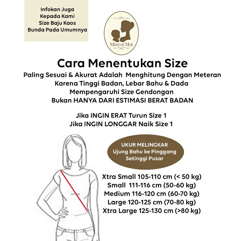 Mere Et Moi Fast Baby Wrap/Gendongan Kaos