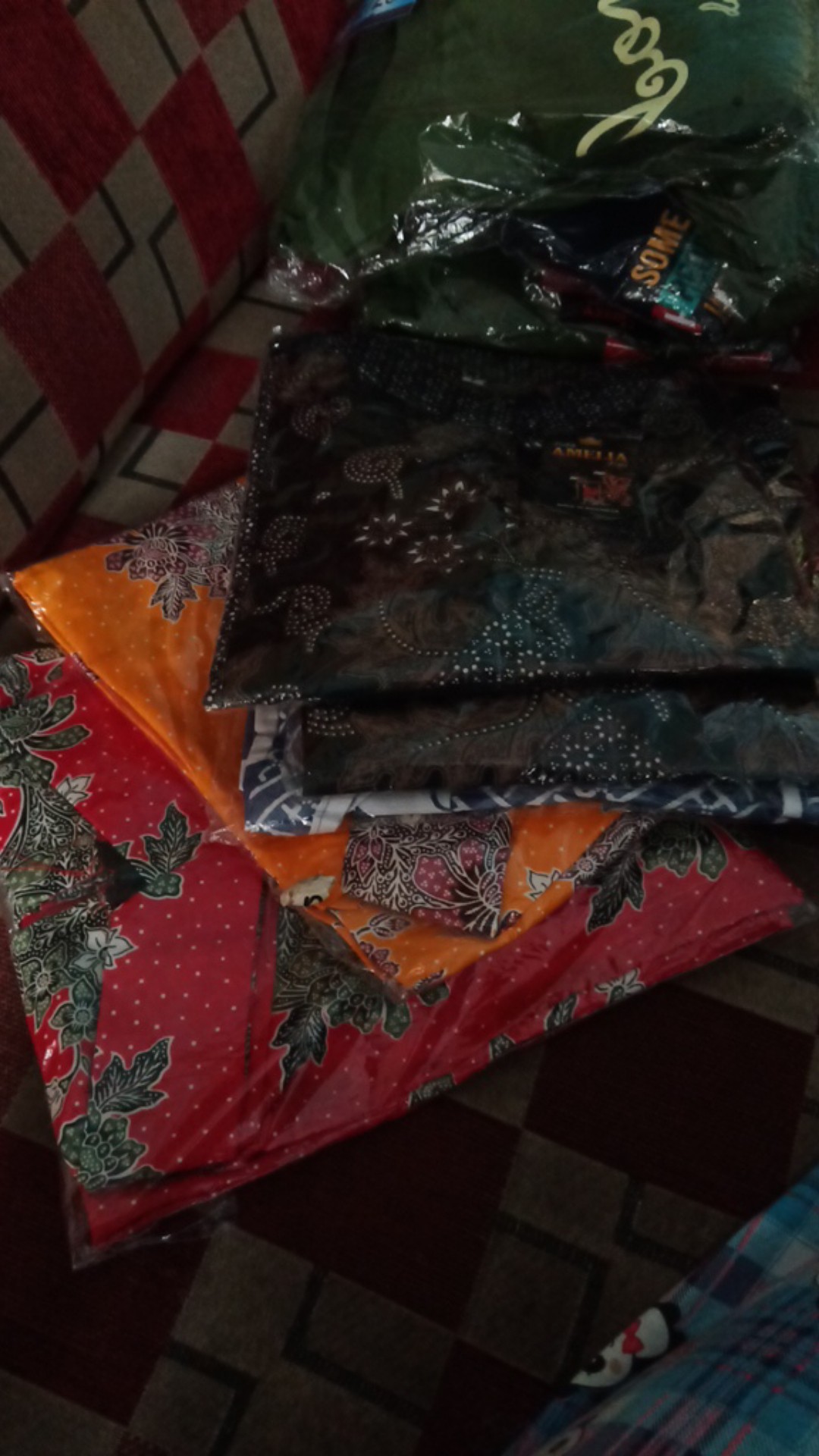 [ada Jumbo] Blus Davina Lawasan Daun #3 Batik Atasan Batik Modern Kerja Seragam Kantor Muslim