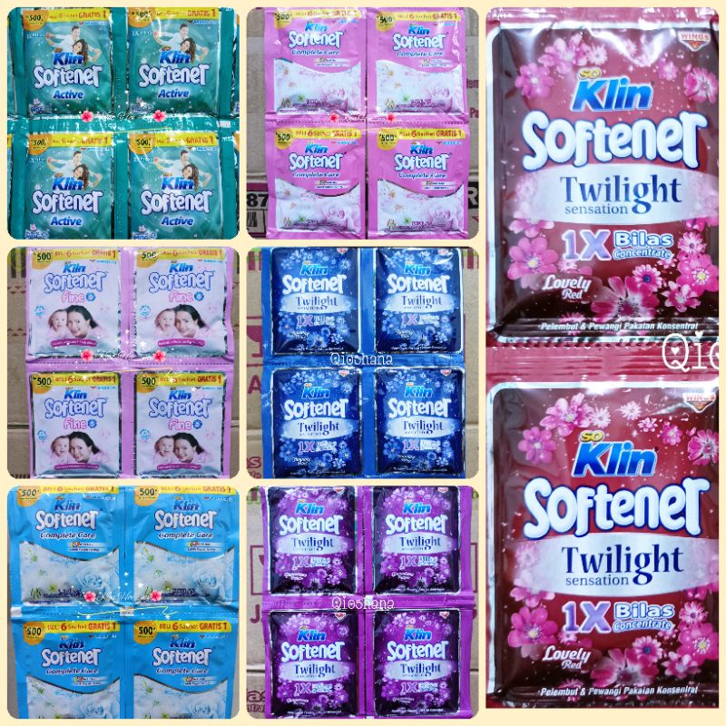 SOKLIN SOFTENER sachet 6sachet / so klin softener renceng / soklin pewangi