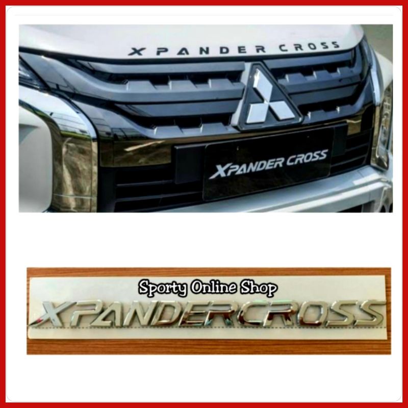 Emblem Crome Kap Mesin Xpander Cross