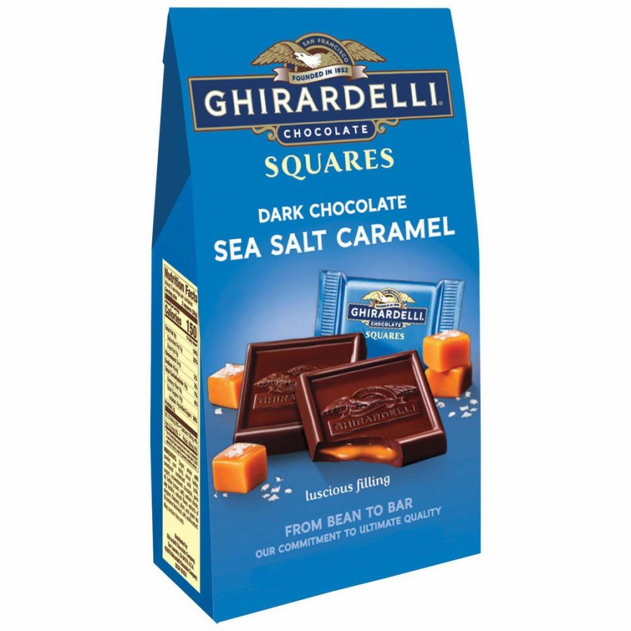 GHIRARDELLI Chocolate Square Dark Chocolate Sea Salt Caramel