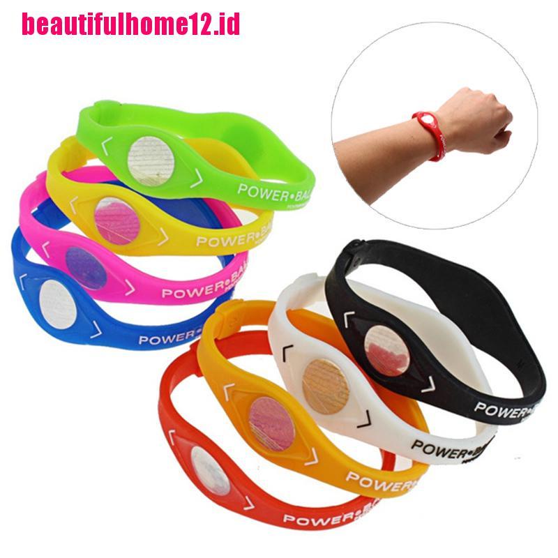 Gelang Kesehatan Power Balance Energy Bahan Silikon Untuk Olahraga