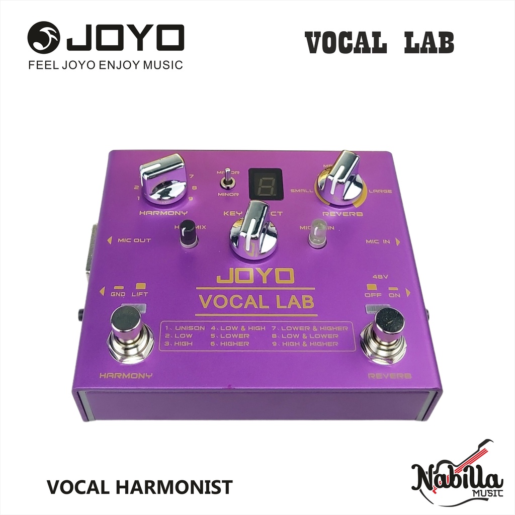 JOYO R-16 VOCAL LAB Original Efek Vokal Harmonis Effect Vocal Harmonist dan Reverb