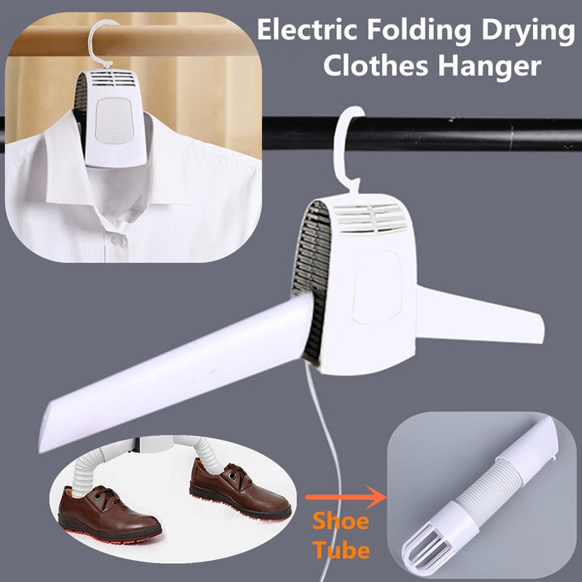 Portable Electric Travel Folding Mini Clothes Hanger Dryer Drying Rack Travel Dryer Shoes Shopee Indonesia