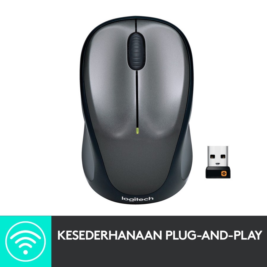 Logitech M235 Mouse Wireless Grip Karet Nyaman - Colt