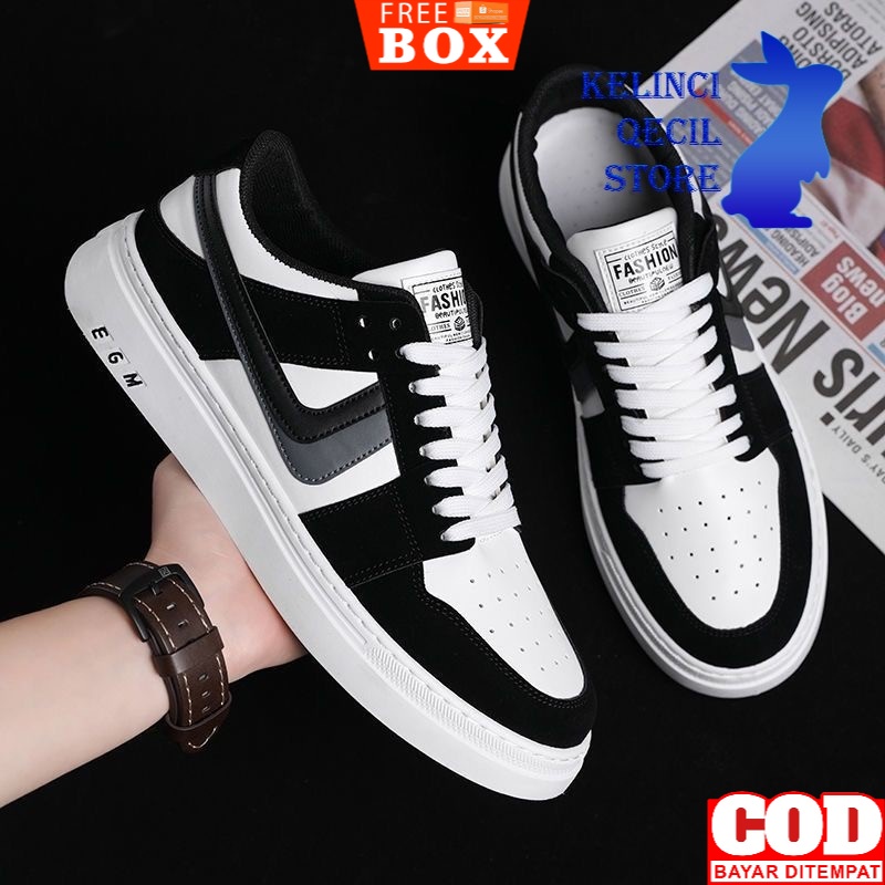 Sepatu Sneakers Pria Import Cowok Bertali Trendy High Quality Original Keren Sepatu Running 2021