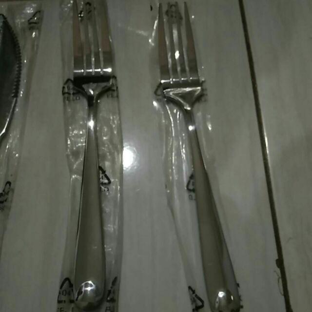 Garpu Makan Besar Tebal 20cm Fork Hotel Restoran Stainless Steel Elegan F01