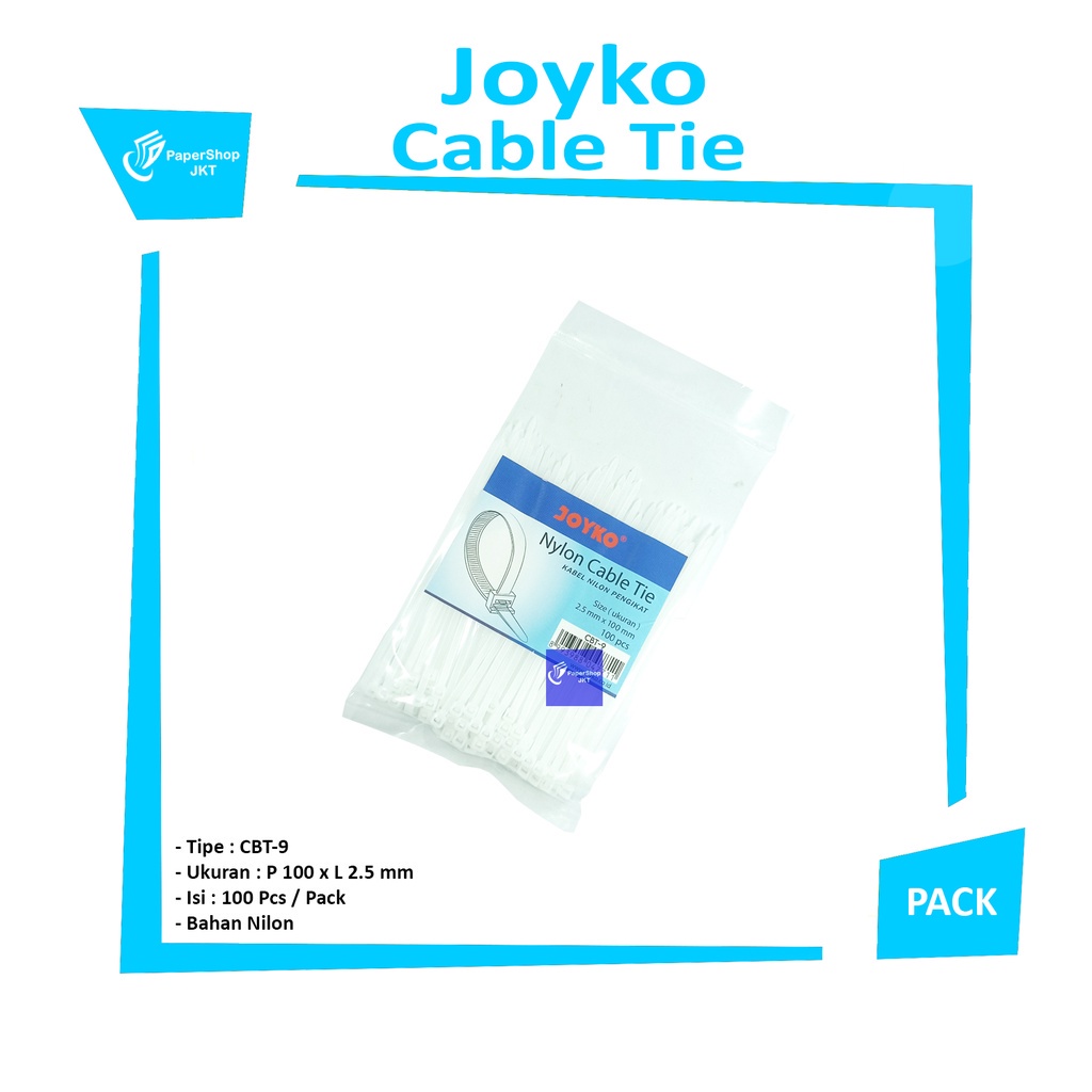 

JOYKO - CBT 09 Nylon Cable Ties - Pack