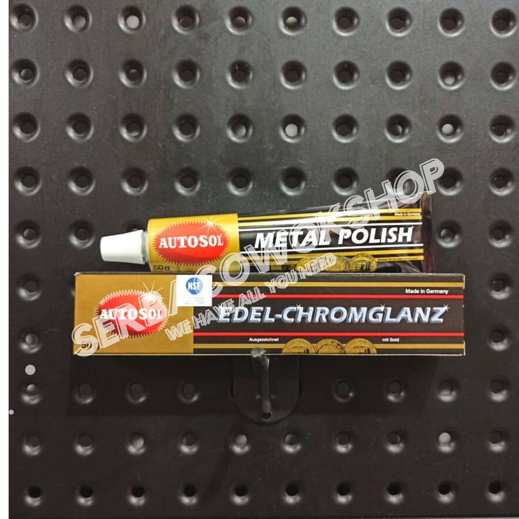 Autosol Metal Polish 50 Gram Original German Edel-Chromglanz Pembersih Pengkilap Logam Kuningan