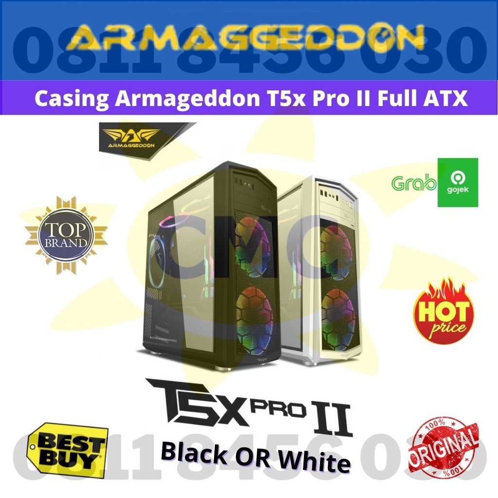 Armaggeddon T5X Pro II Full ATX Casing PC Gaming Case