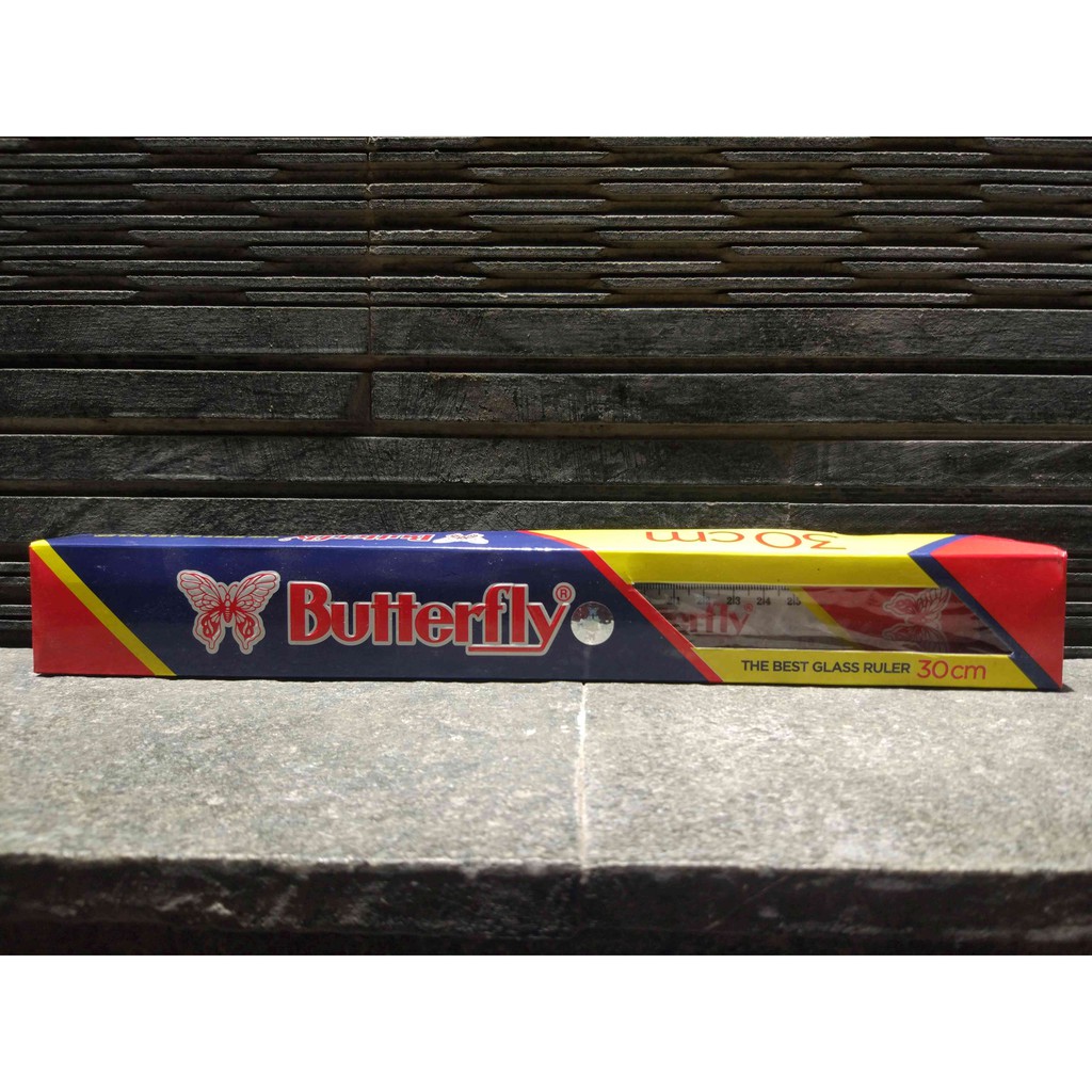 

Penggaris Bening Plastik Butterfly 30cm