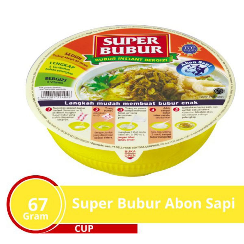 

Super Bubur Abon Sapi 67 Gr
