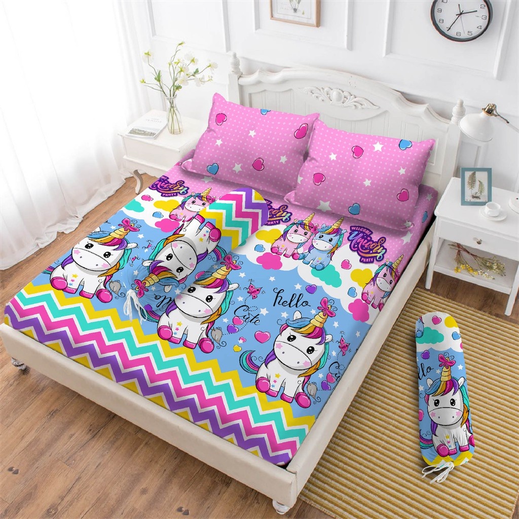 Sprei Unicorn 180x200 | 160x200 | 120x200 Kuda Poni
