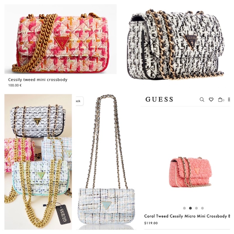 GUESS TWEED CESSILY MICRO MINI