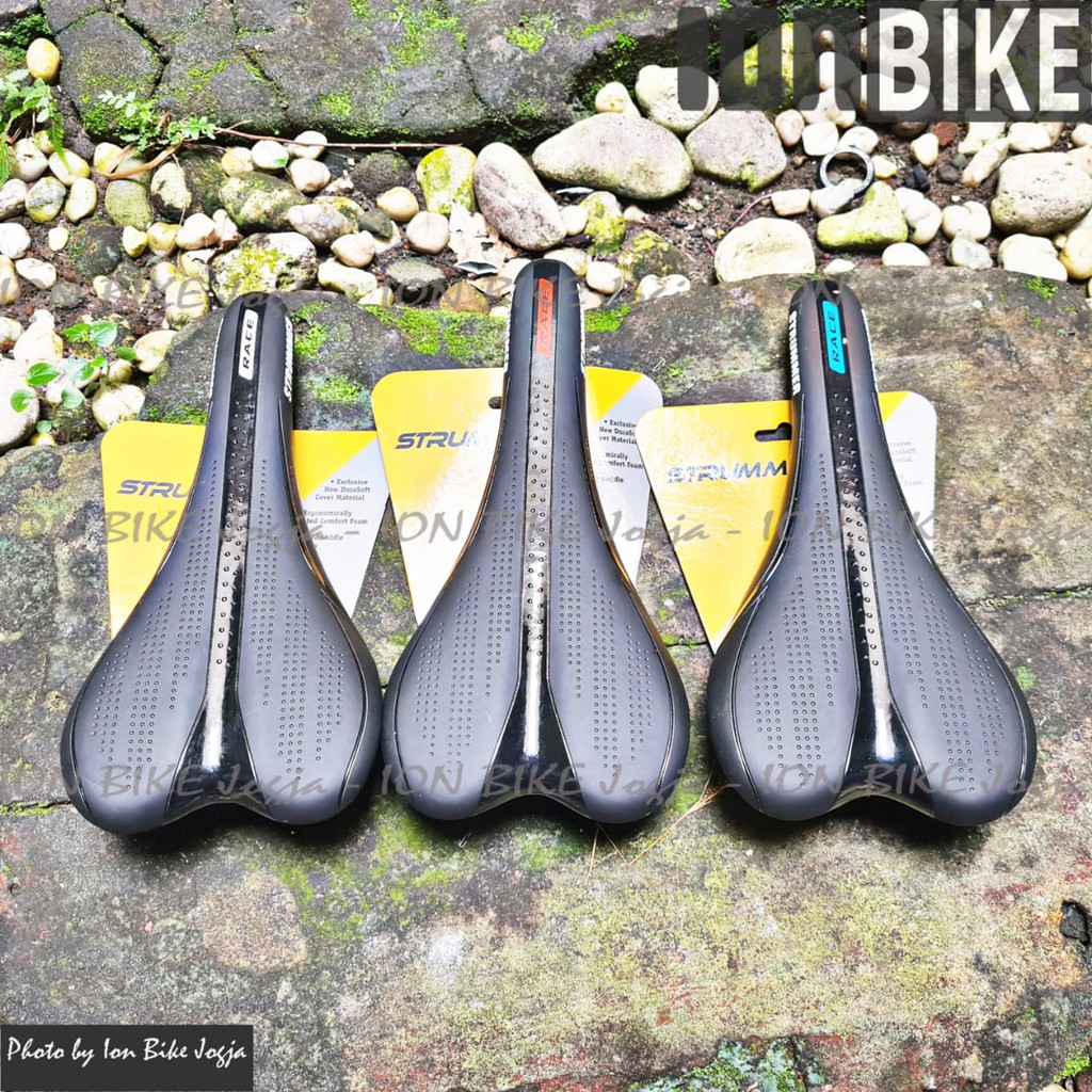 sadel gel strummer 5361 empuk slim ramping - sadel sepeda mtb road bike balap seli sepeda lipat awet