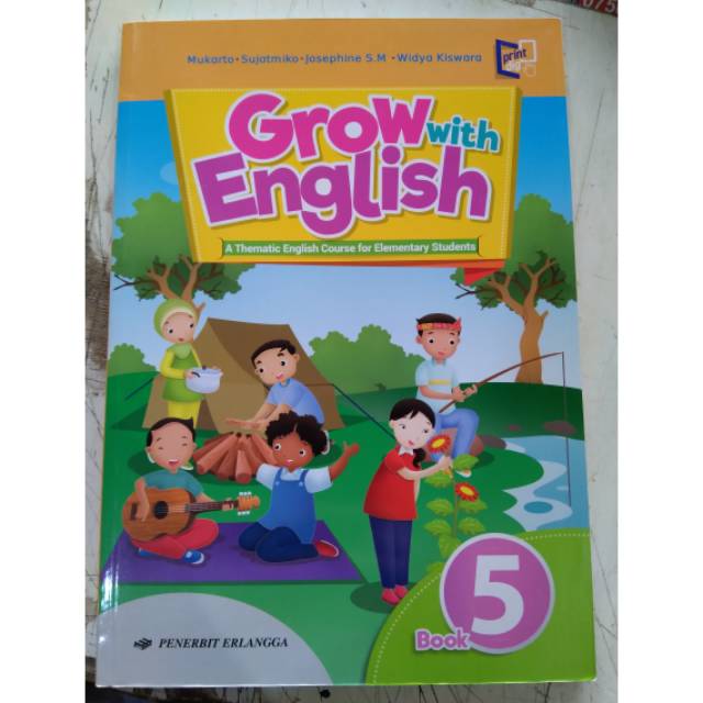 Buku Grow With English Book 5 Bahasa Inggris Kelas 5 Sd Erlangga Shopee Indonesia