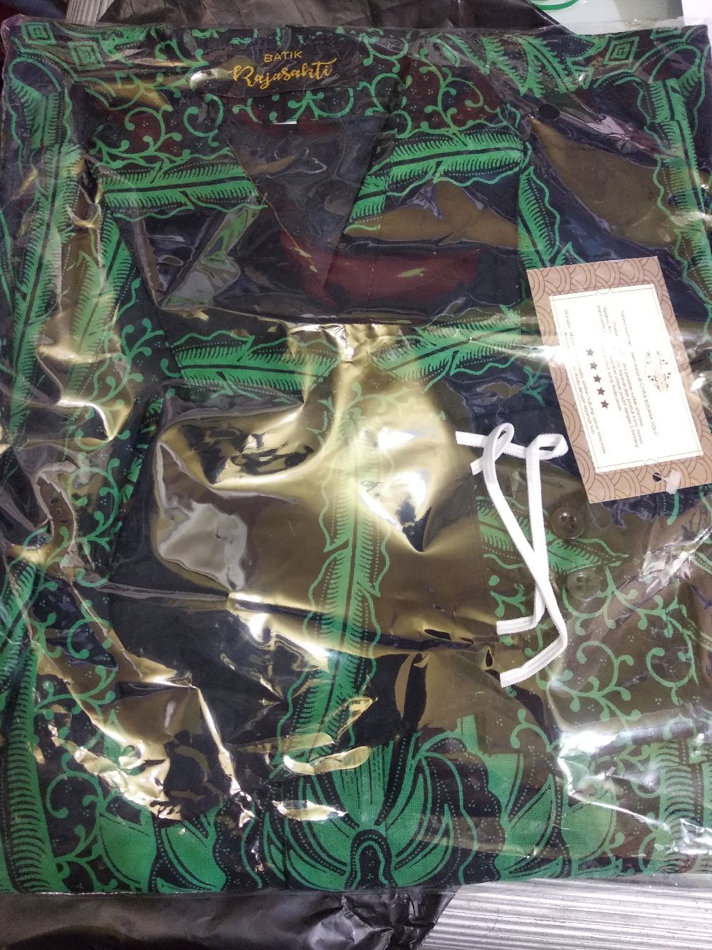 Argawibawa Ijo Panjang Kemeja Batik Pria Full Furing Katun Sragenan