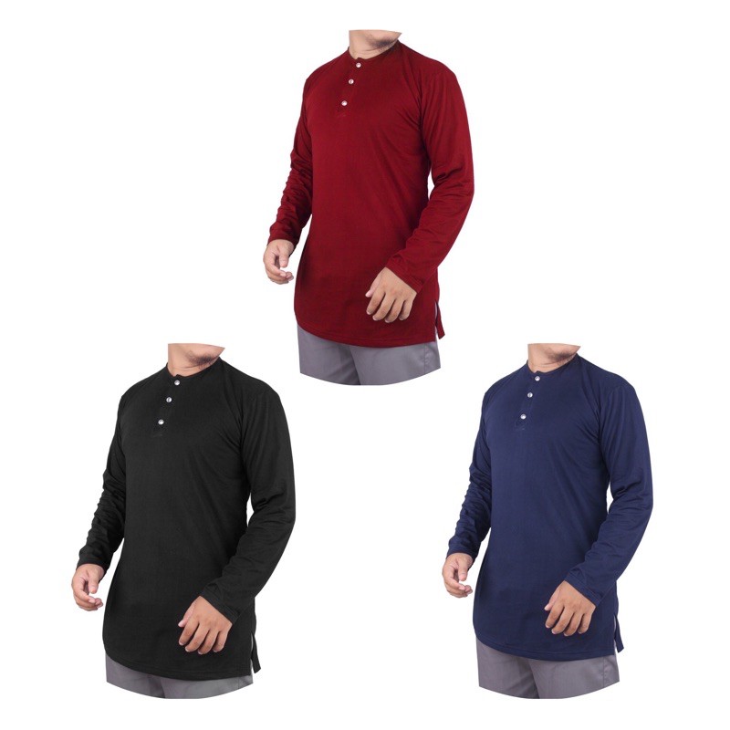 Kaos kurta lengan panjang