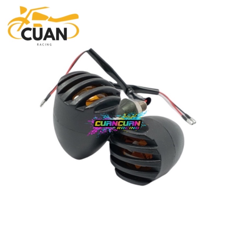 SEIN RETENG CUSTOM JAPSTYLE CB MODEL TRALIS GRIL PLASTIK  HITAM ISI 2 PCS