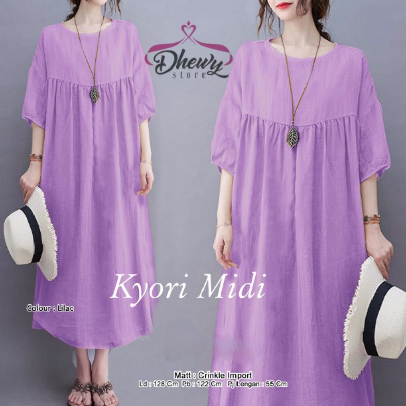 KIYORI MIDI - MIDI RAYON CRINKLE IMPORT -