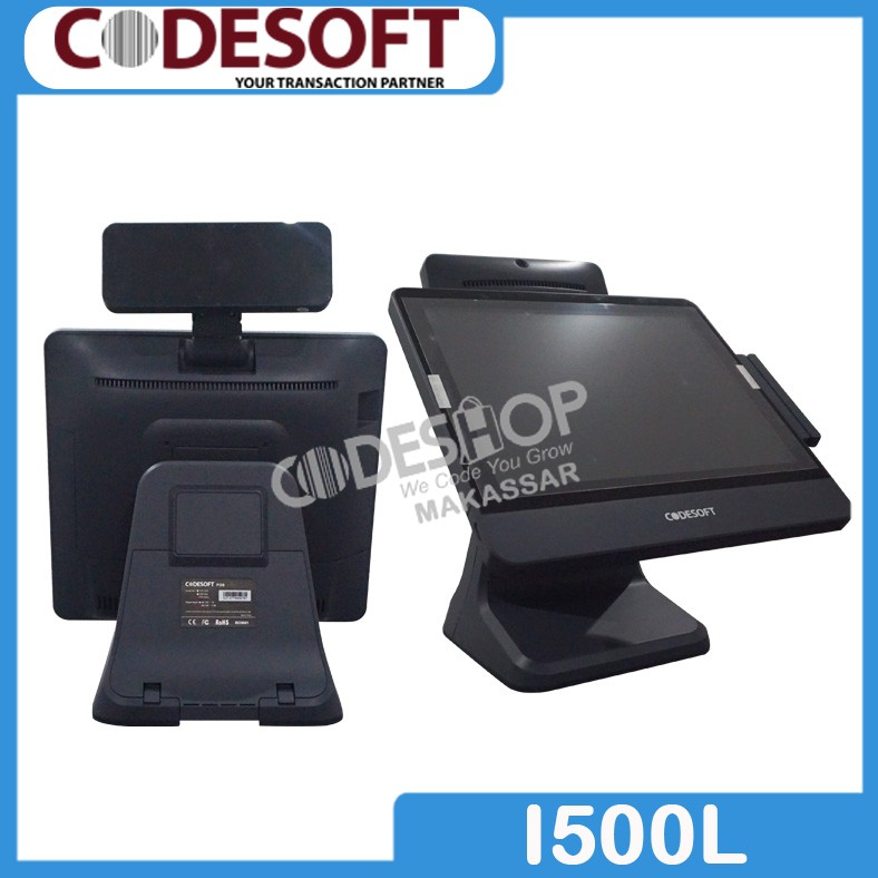 POS ALL IN ONE CODESOFT TCP-I500L WITH MSR WITH CUSTOMER DISPLAY