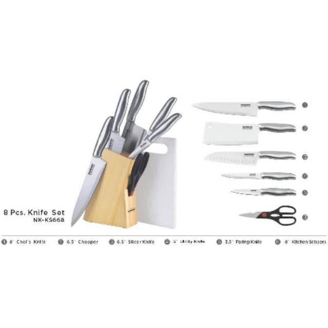 Pisau Dapur Set Stainless Steel