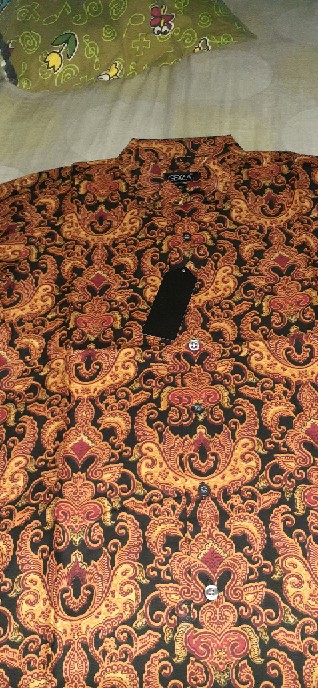 Odza Kemeja Batik Pria Baju Batik Lengan Panjang Atasan Pria Modern Slim Fit