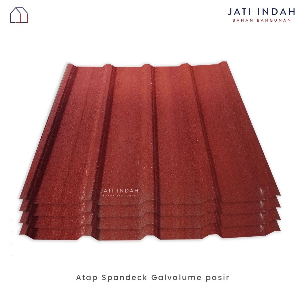Atap Galvalume Spandeck Pasir / Zincalume / Spandex Per 1 Meter