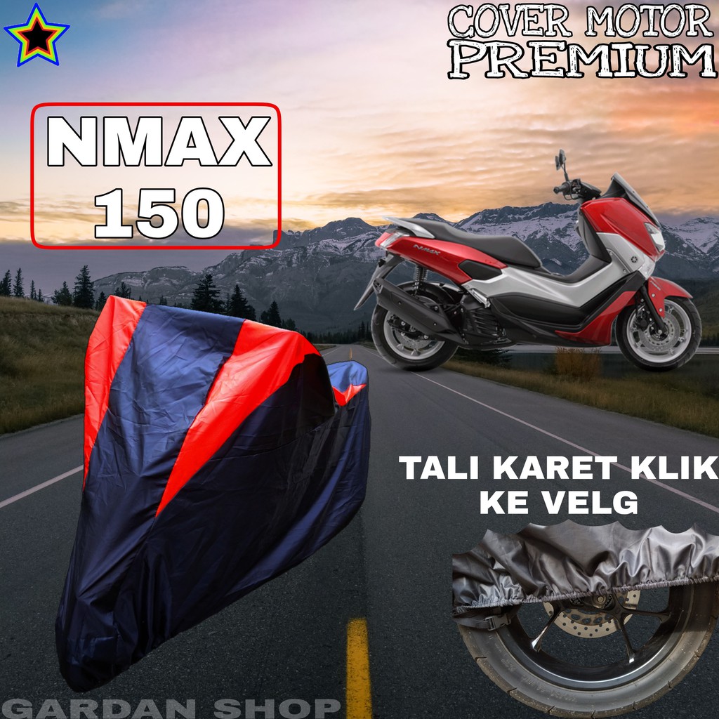 Sarung Motor NMAX 150 Hitam MERAH Body Cover Penutup Pelindung Motor Nmax PREMIUM