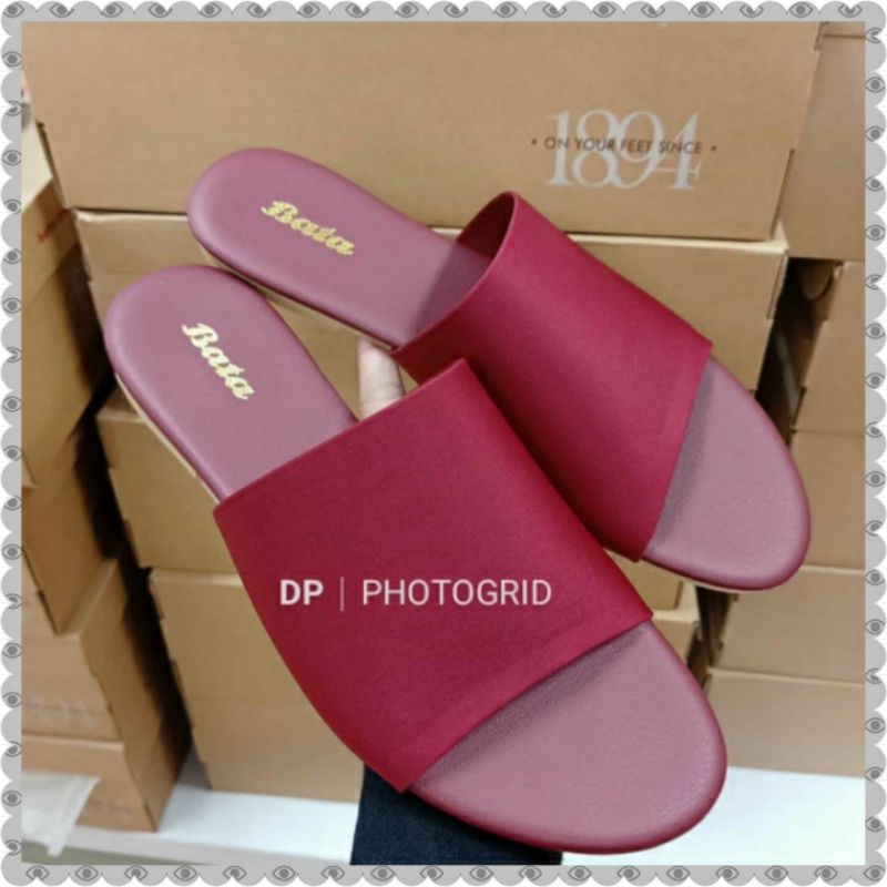 Sandal flat wanita bata