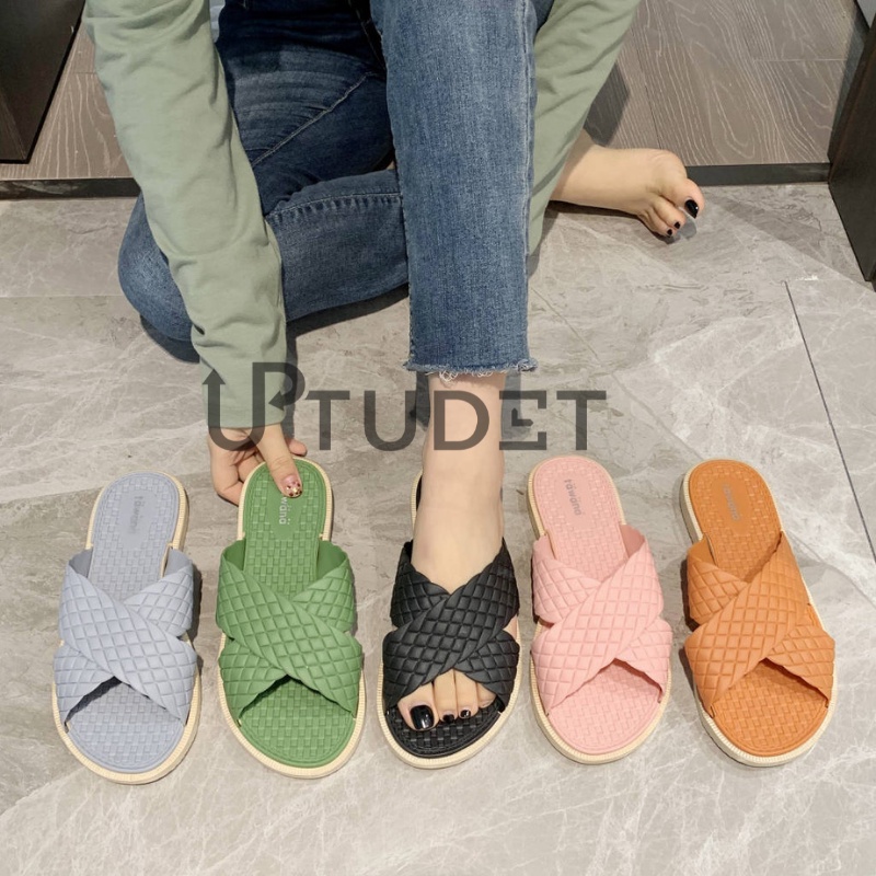 Tawana Sandal Women Flat Sendal Slip On Wanita 2020X