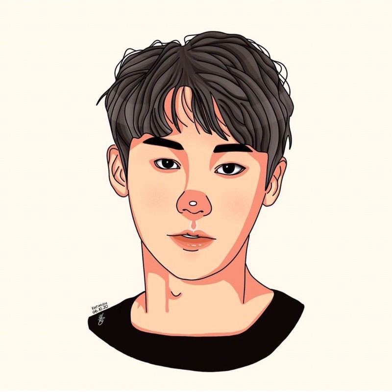 Jual Style 1.Portrait Illustration-Ilustrasi Wajah-Jasa Gambar Animasi