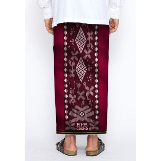 Sarung BHS ORIGINAL Excellent Classic Cosmo MURAH Warna Polos Putih Hitam Motif Kembang Tumpal Mewah Termurah COD Bayar di Tempat