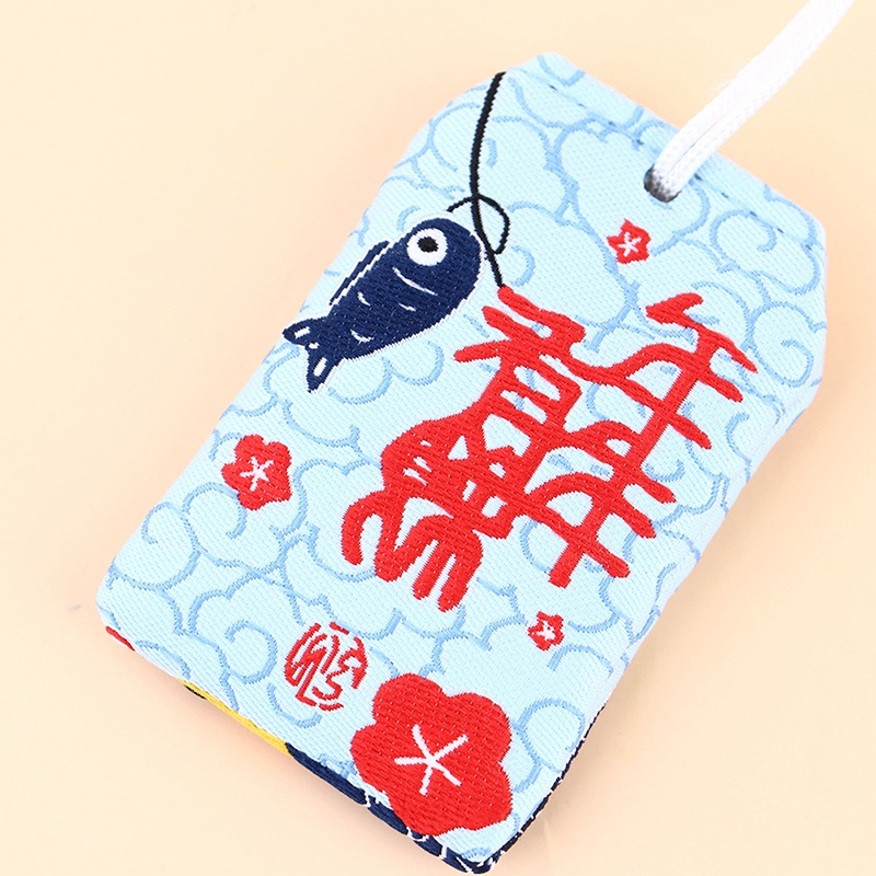 Kalung Tali Liontin Tas Doa Omamori Pray Fortune Kesehatan Gaya Jepang