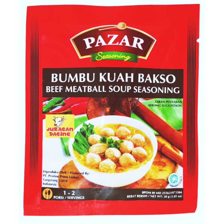 Jual Jual Pazar Bumbu Kuah Bakso Sachet 30 Gr Berkualitas Shopee