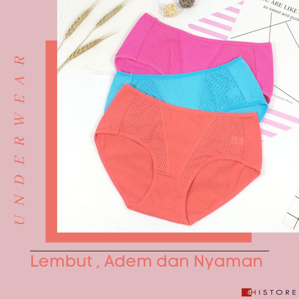 [HI]CELANA DALAM UNDERWEAR UNDIES CD WANITA 27cm x 22cm Art 2077