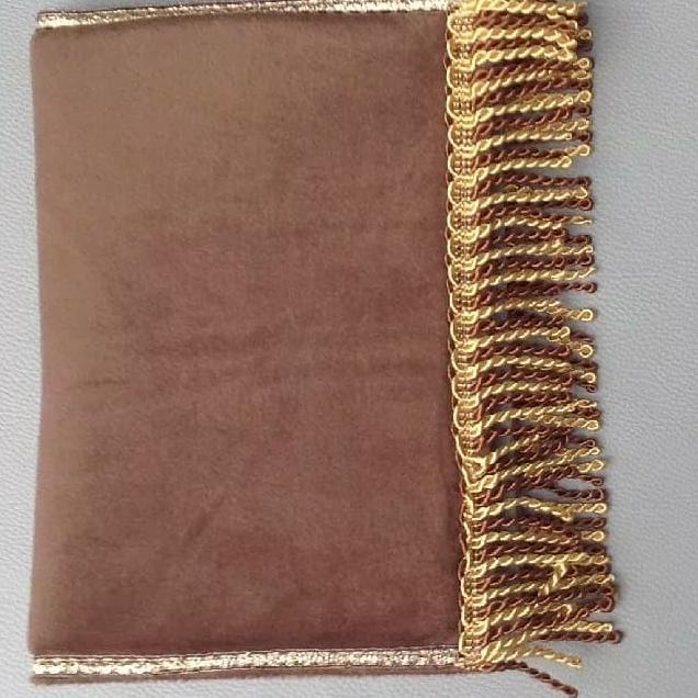 ♛ Sajadah Kecil Velvet Premium Polos Muka Wajah Traveling Bludru Mini ✻