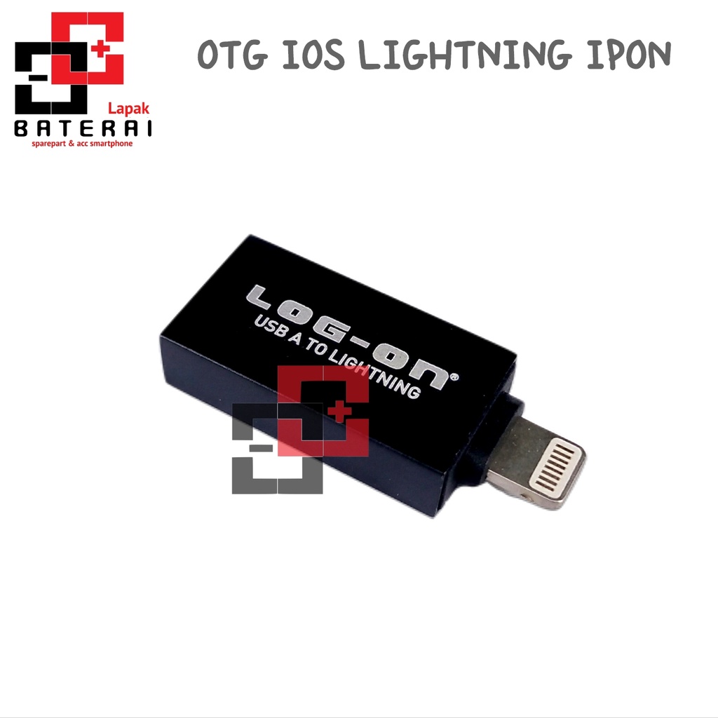 LOG - ON OT10 OTG Usb Iphone | OTG Lightning Bahan Metal