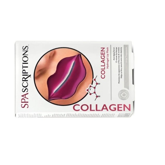 SPASCRIPTIONS Collagen Hydrogel Lip Mask 4pk