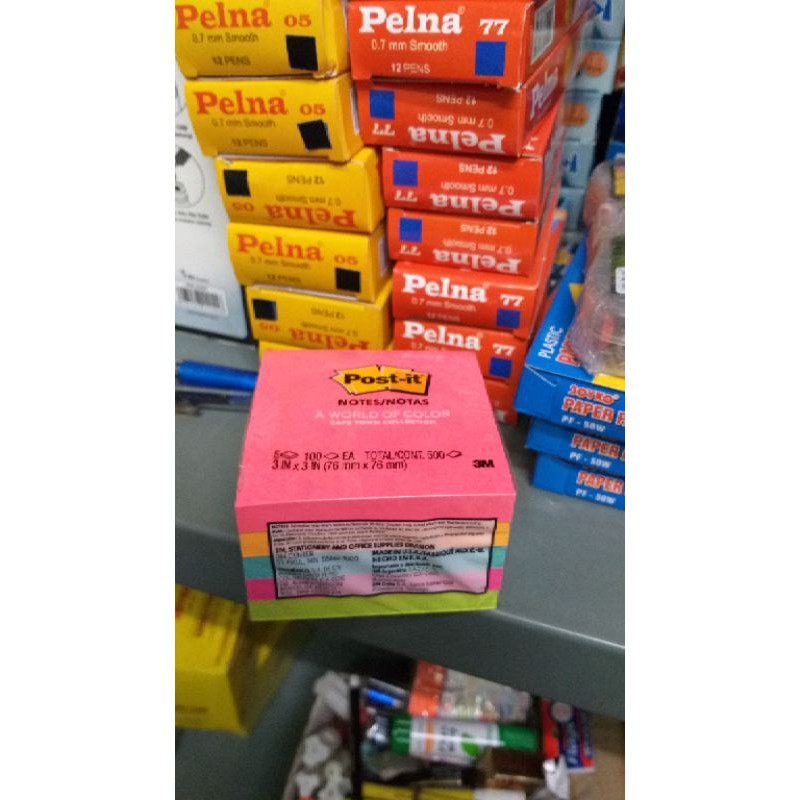 

Post it 5 warna 3M 654 ( 7,5 cm x 7,5 cm )