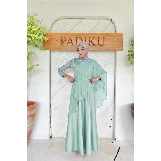 RIZKIYA DRESS PREMIUM KONDANGAN BROKAT TILLE MIX VELVET MEWAH DRESS BRIDESMAID LAMARAN TUNANGAN WISU